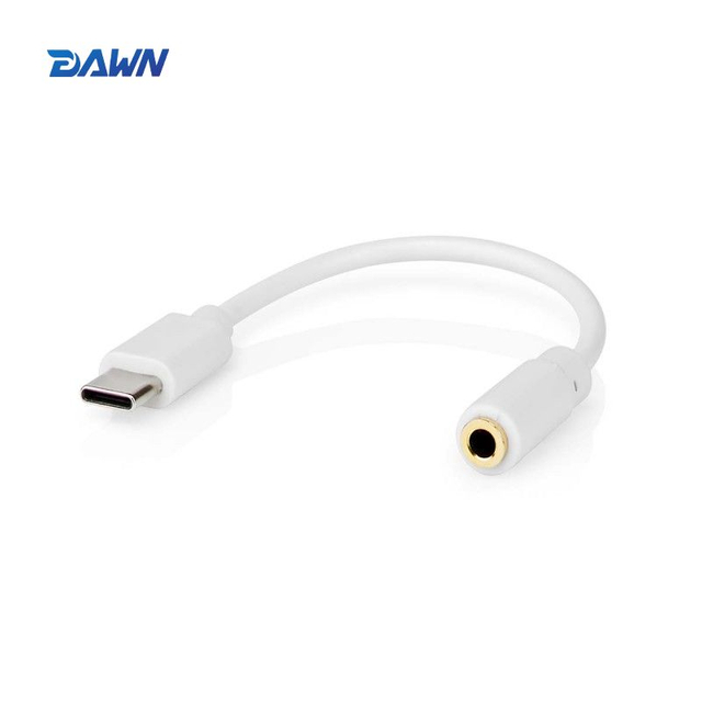 DAWN LINK USB C To 3.5mm Adapter White