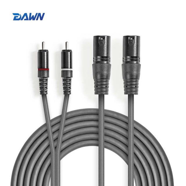 DAWN LINK 2XLR 3Pin Male To 2RCA Male