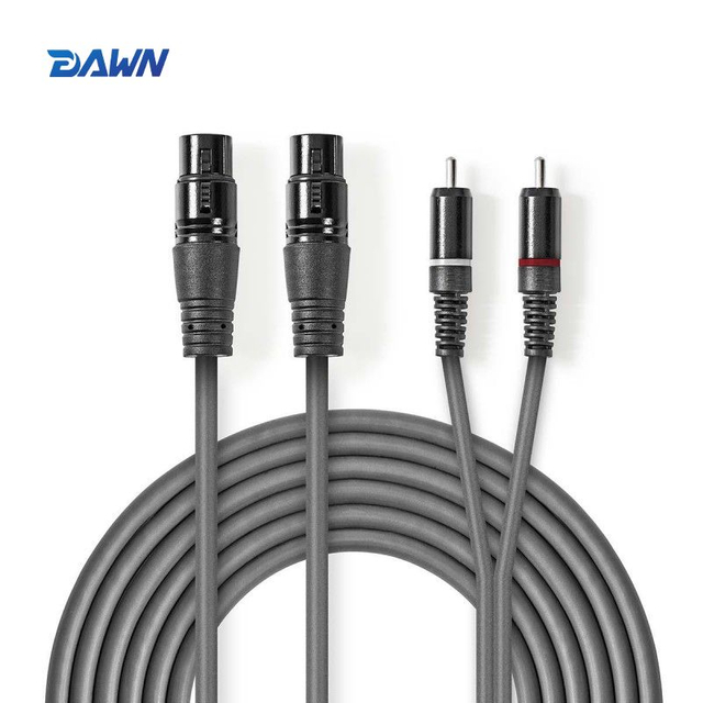 DAWN LINK 2XLR 3Pin Female To 2RCA Male