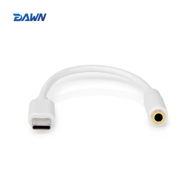 DAWN LINK USB C To 3.5mm Adapter White