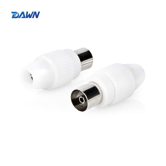 DAWN LINK Coax IEC Screw Adapter Female 75Ohm White