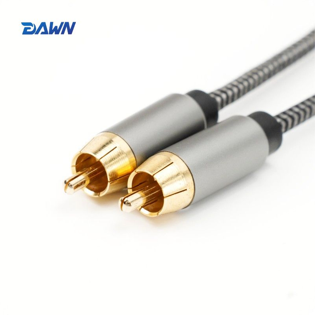 DAWN LINK RCA To RCA Stereo Audio Cable Aluminum Alloy
