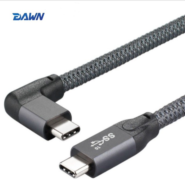 DAWN LINK USB3.2 Gen2x2 C To C 20Gbps 100W Angled 90
